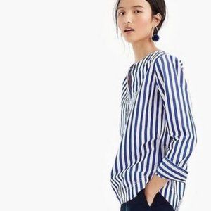 J. Crew Stripe Tunic, Blue and White, Size XXS